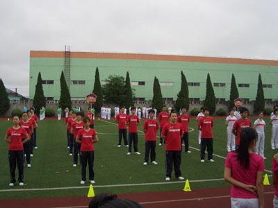 沪工员工参加华亭镇第二届运动会广播操比赛（图4）