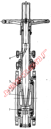 轨道楔式双向硬密封蝶阀结构图