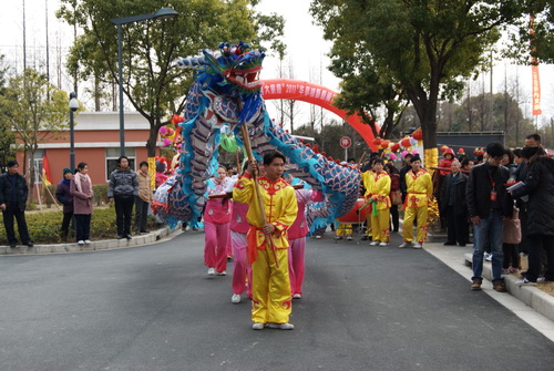 2011 年华亭镇新春闹元宵活动-舞龙（图二）