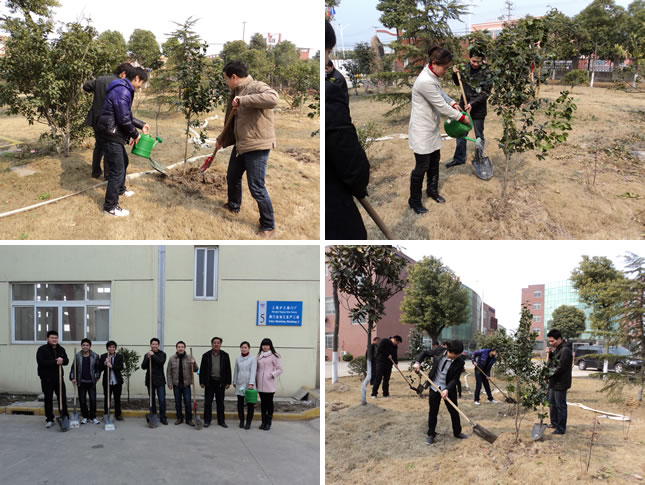 上海沪工阀门厂 2011 年 3.12 植树节活动