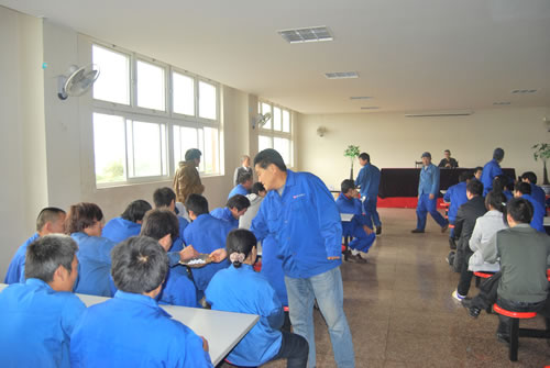 沪工第二届职工运动会会前动员大会抽签分组仪式