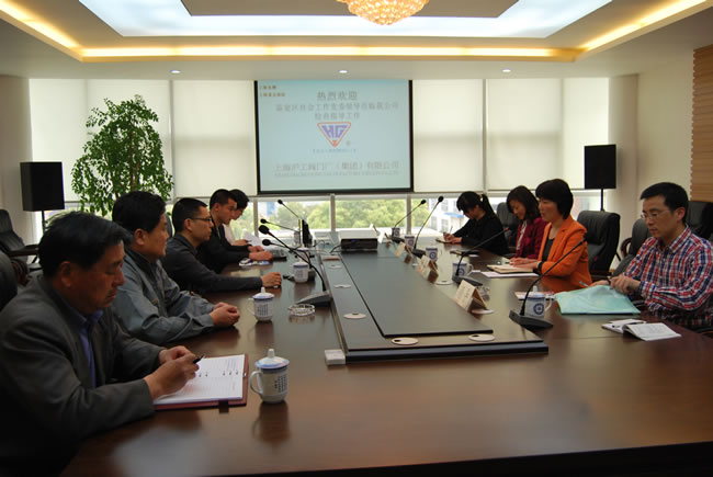 嘉定区社会工作党委领导在我公司做调研