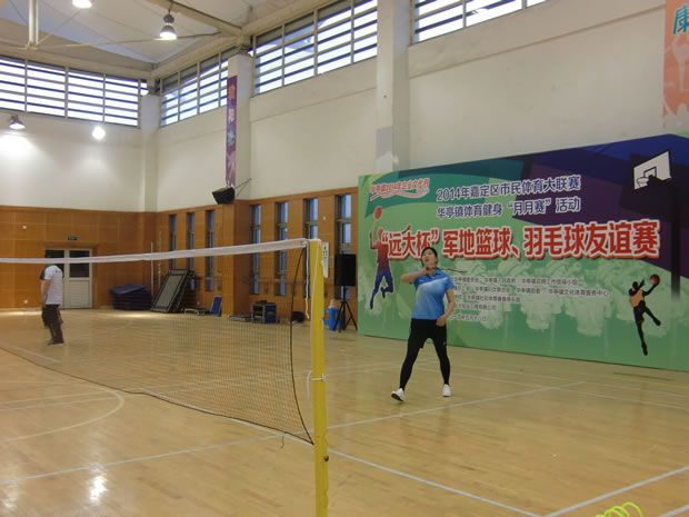 图1 羽毛球比赛