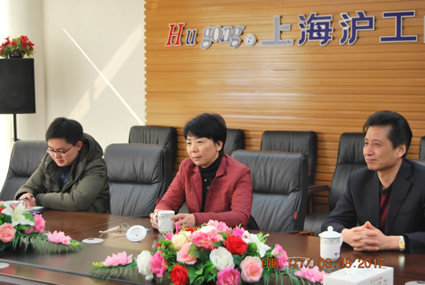 华亭镇党委书记何蓉在我公司调研图片（2）