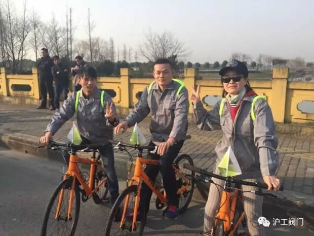 上海沪工阀门厂参加“2017年嘉定企业文化年”企业职工骑游活动（图3）