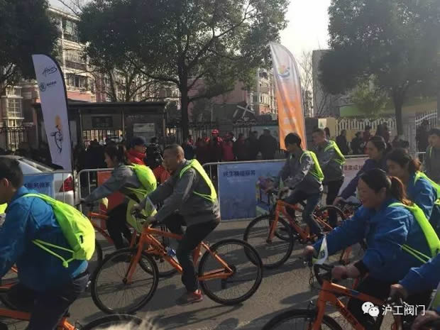 上海沪工阀门厂参加“2017年嘉定企业文化年”企业职工骑游活动（图5）
