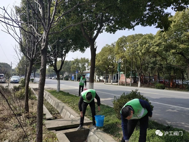 沪工阀门3.5雷锋学习日文明志愿活动（图2）